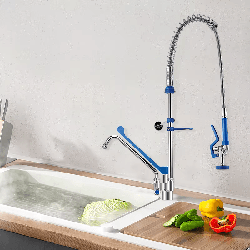 Predizpiralna kuhinjska armatura ELITE EDITION PRO1807 z izvlečno prho in vrtljivim izlivom, krom PRO1807 — 1