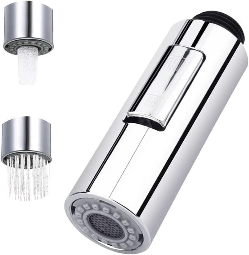 2 Modes Shower Head Tap Kitchen Tap Kitchen Tap Pull-Out Hand Shower Water-Saving Replacement Shower Head Plastic Shower Head for Bathroom Kitchen Sink Tap