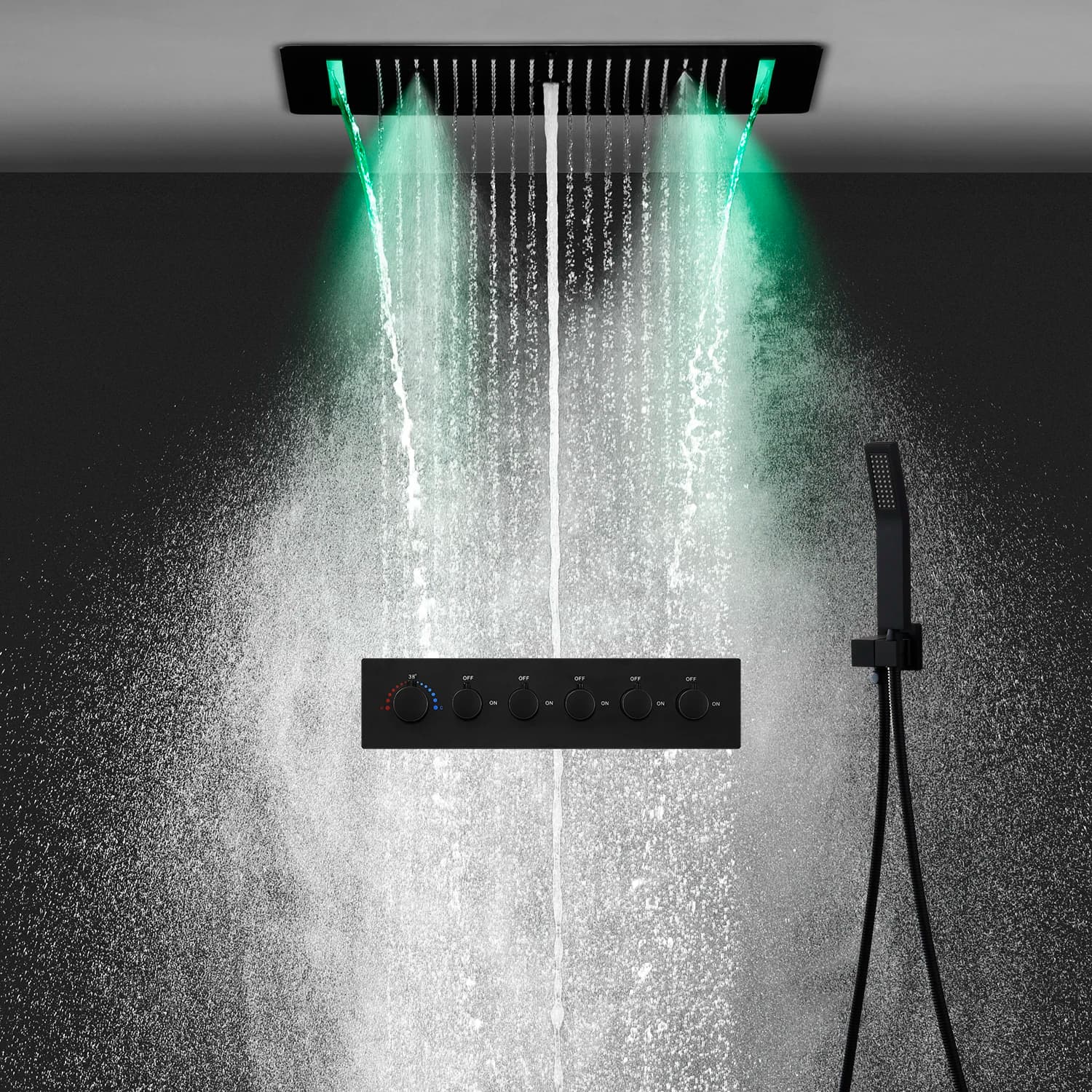 Innovative Concealed Shower System With The Home Spa Treatment Elite Edition Bcs1557 1