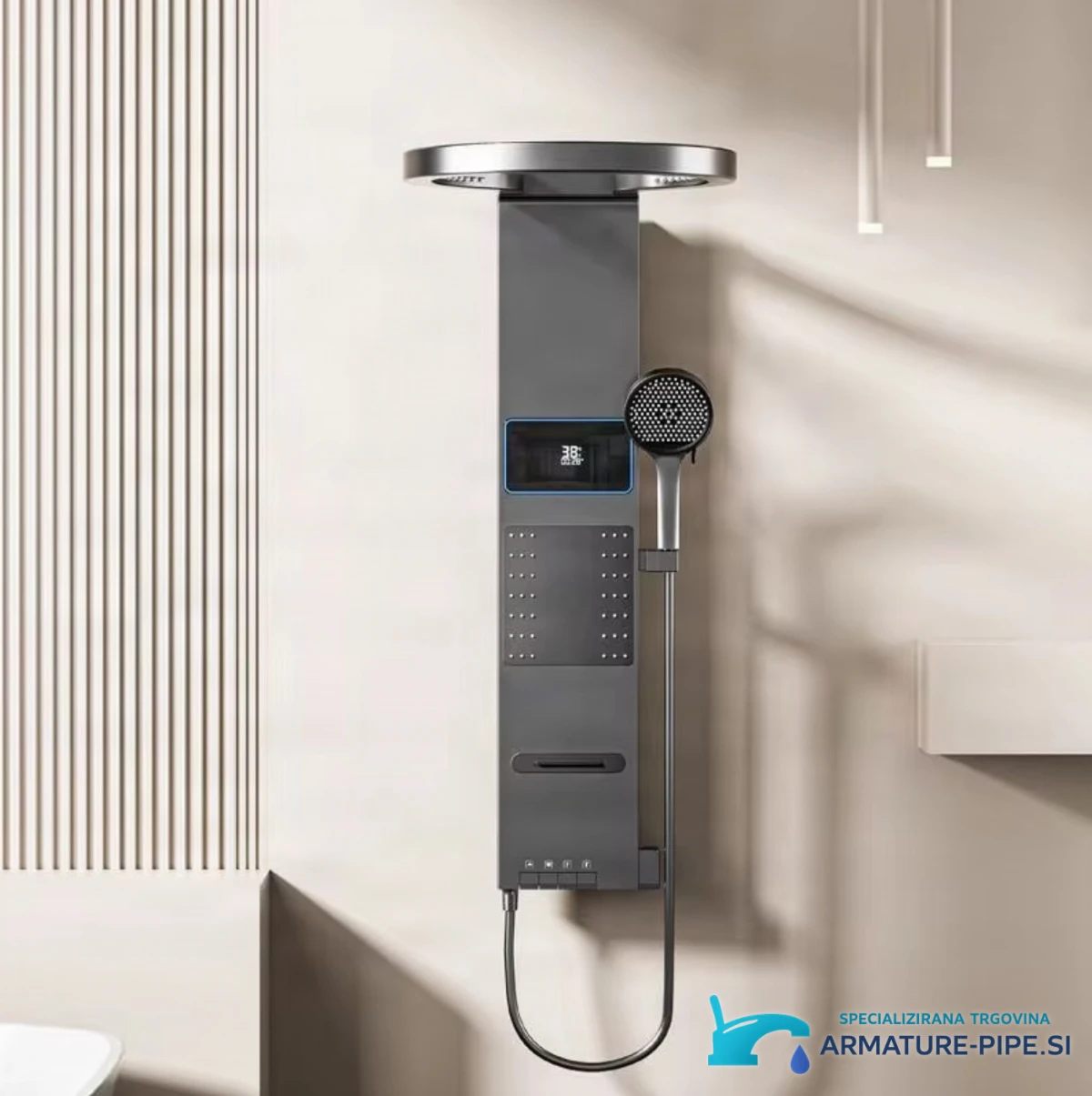 Tuš panel ELITE EDITION BSE1424 v grafitno sivem kovinskem videzu