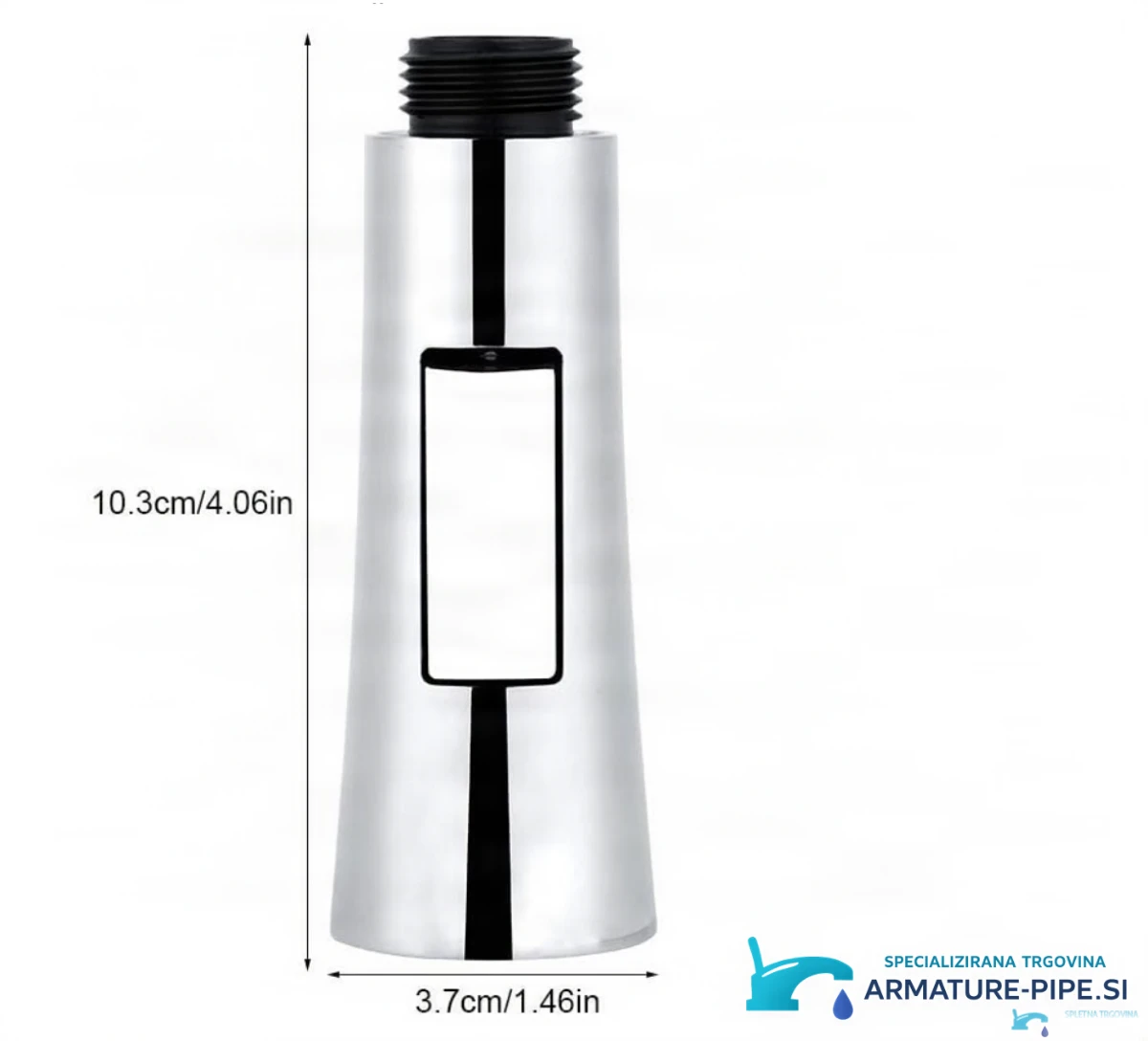Technický výkres hlavice EYN GKC46919 s rozměry 10,3 × 3,7 cm