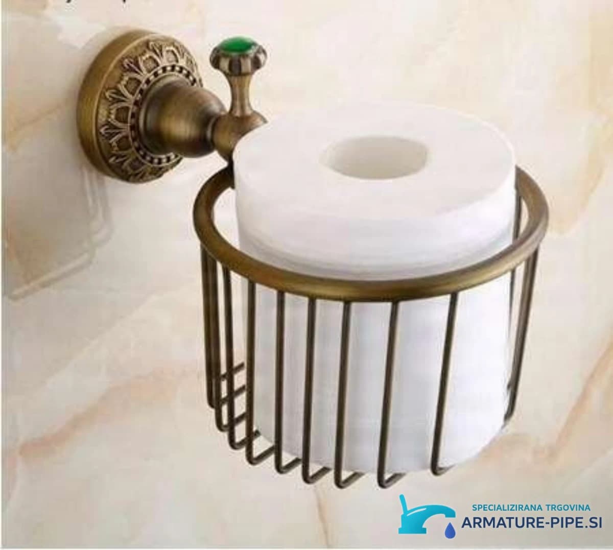 Retro držák toaletního papíru AP2205 v antickém bronzu