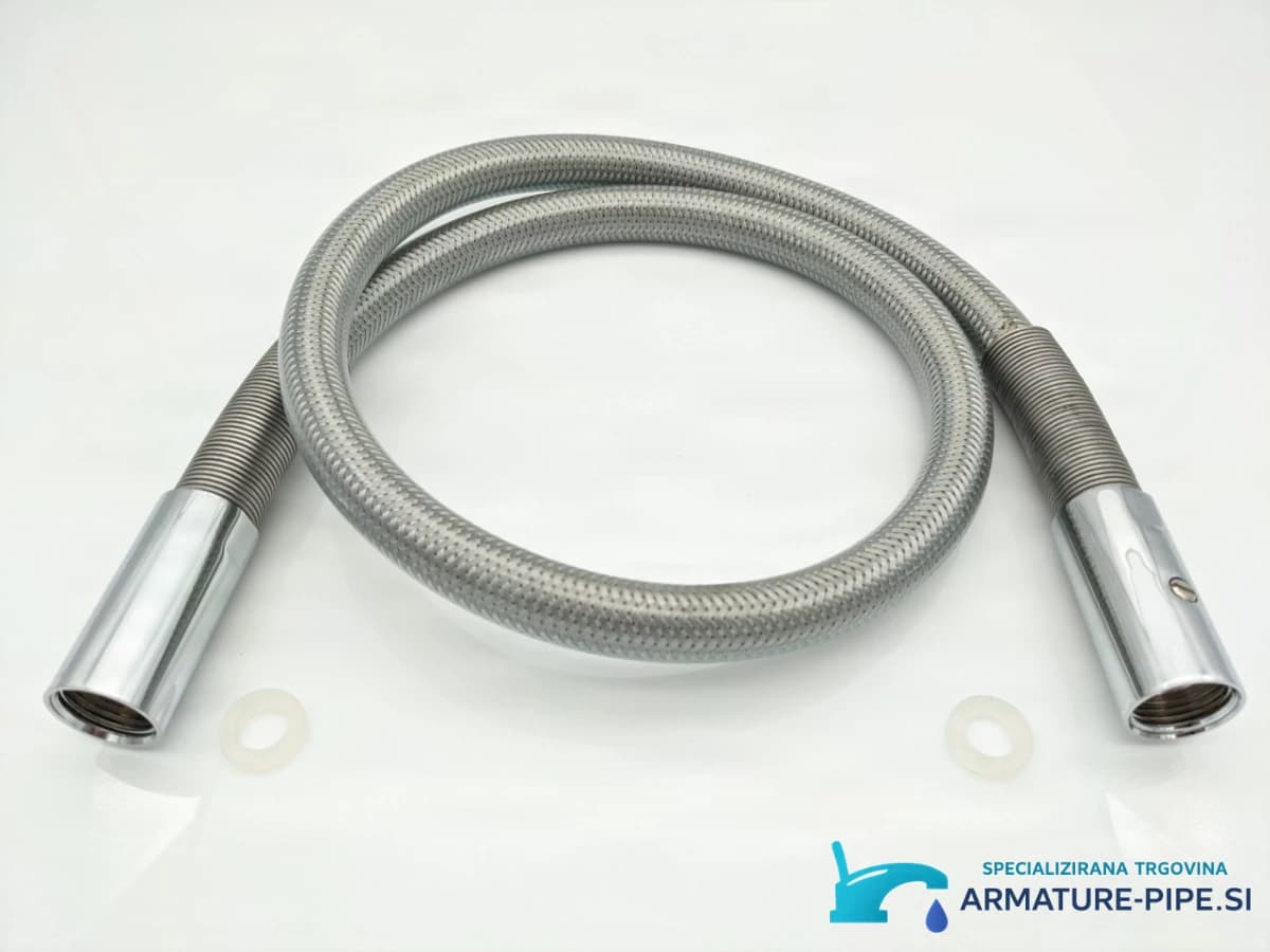 Sprchová gastro hadice 100 cm ELITE EDITION PRO1054 ve stříbrošedém kovovém provedení
